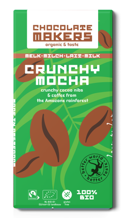 Crunchy Mocha Melk – Crunchy Cacaonibs & Koffie
